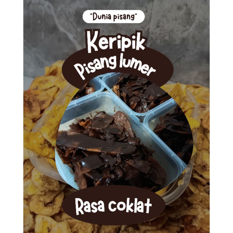 

Keripik pisang lumer rasa COKLAT || || berat 175gr, thinwall 650ml