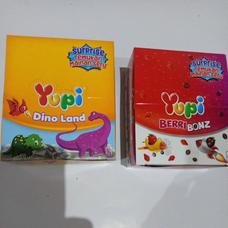 

Yupi / Kembang Gula Lunak Jelly kemasan 1 box (144g) isi 24 bungkus (@6g) dengan aneka rasa