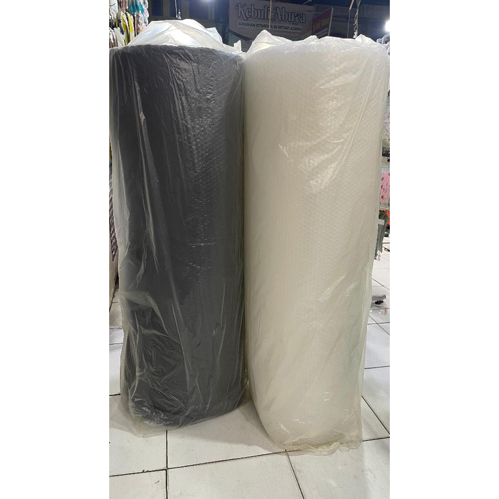 

Bubble Wrap Roll Hitam-Putih Ukuran 125cm x 50m Bening Super Strong Premium Tebal Untuk Packing Tambahan Siap Kirim Instan