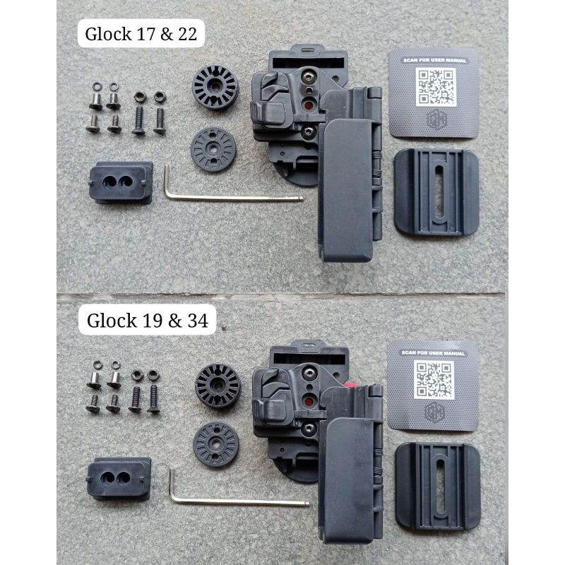 Holster Glock 17 & 22 dan Holster Glock 19 & 34