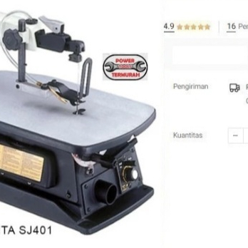 

Scroll Saw MAKITA SJ 401 Gergaji Kayu Tripleks Pigura SJ401 Scrollsaw
