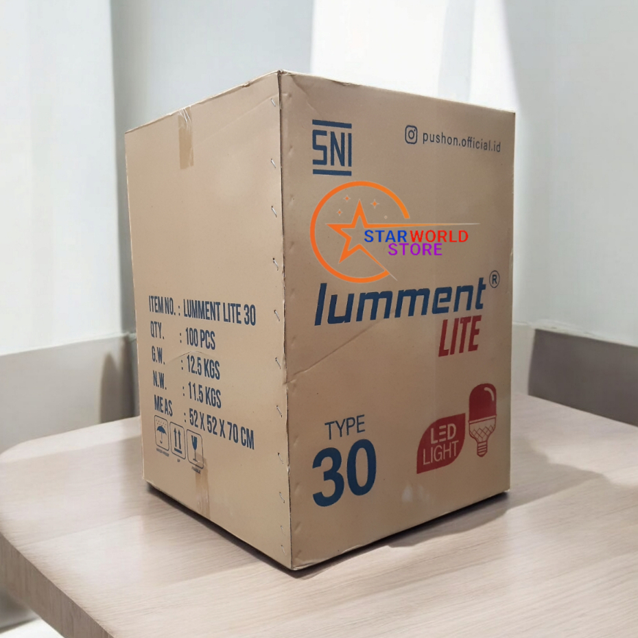 Paket 1 Koli Lumment LITE Lampu Bohlam LED 30 Watt / 1 DUS ISI 100 Pcs Lampu LED LUMMENT LITE 30W