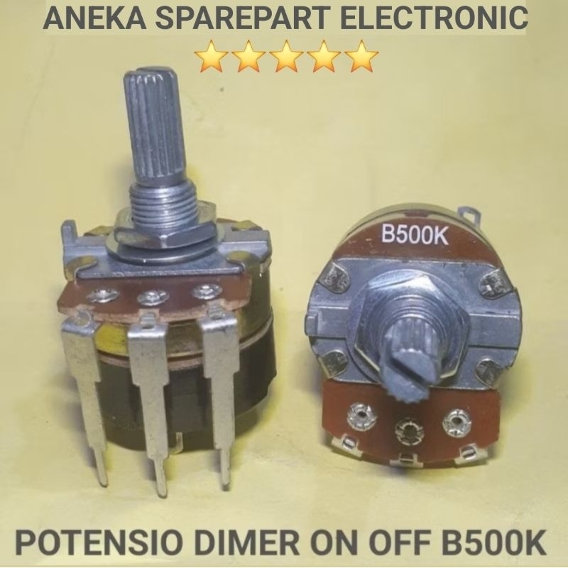 POTENSIO DIMER ON OFF B500K
