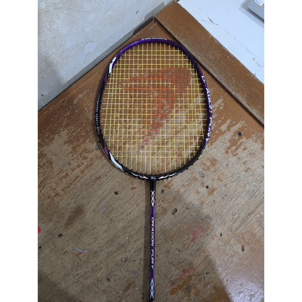 Raket Badminton Hiqua Dragon Fury 100% Original Bekas / Second