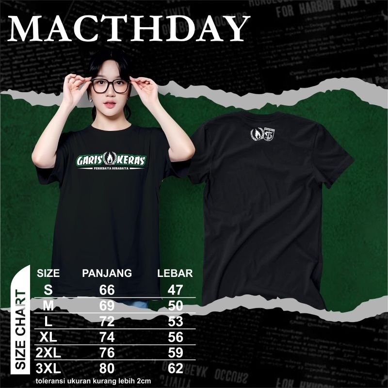 kaos persebaya garis keras