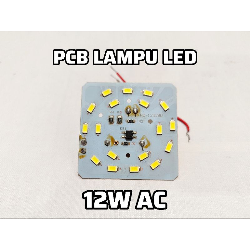 PCB Lampu LED 12 Watt Putih Baru