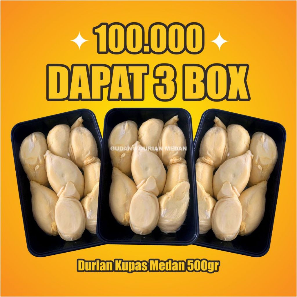 

Paket Promo Durian Kupas Medan 500gr