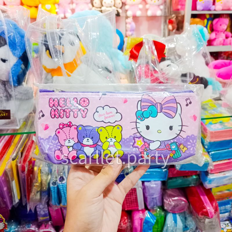 

TEMPAT PENSIL HELLO KITTY UNGU PINK KOTAK PENSI KAIN KADO ANAK SD PERLENGKAPAN SEKOLAH ANAK CEWEK PEREMPUAN MURAH HADIAH ULTAH ACCESORIES PULPEN TAS ALAT TULIS