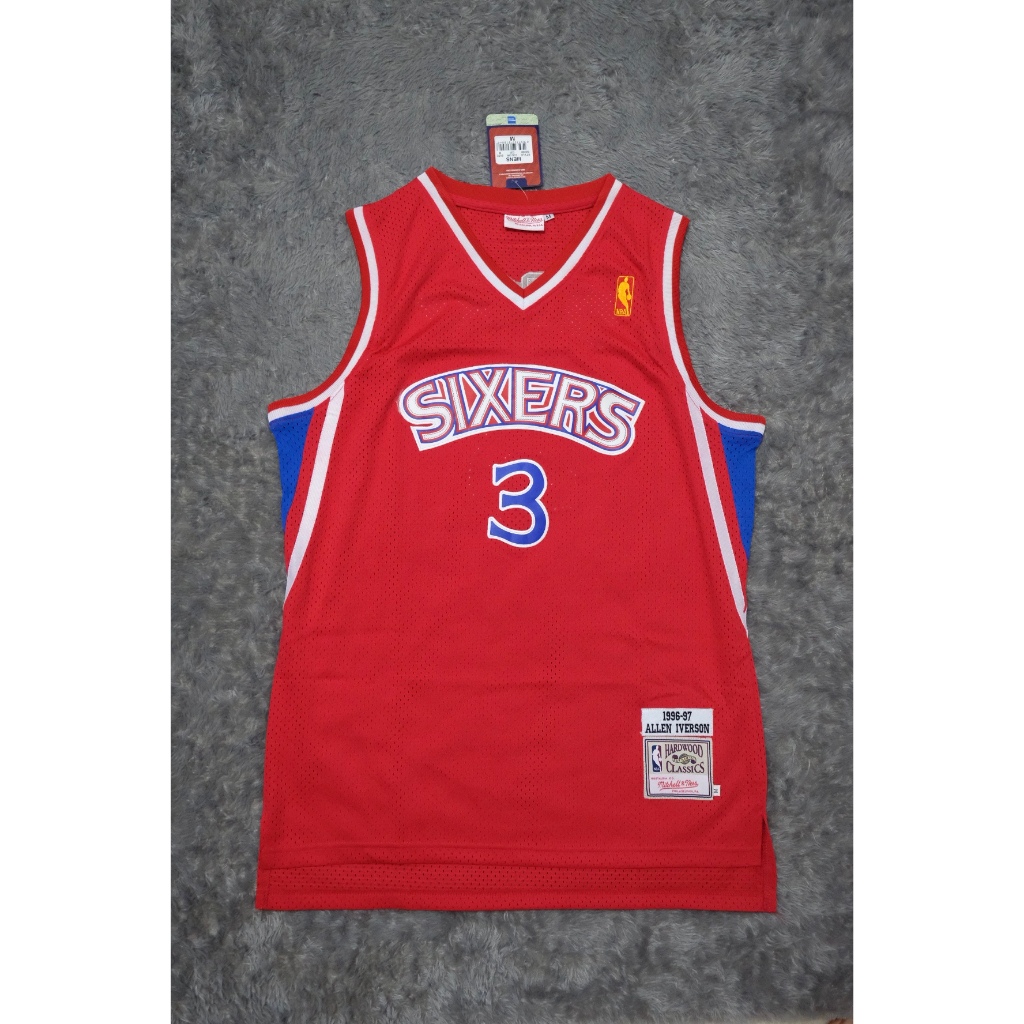 SALE Jersey Basket Swingman - Sixers #3 Iverson Merah BNWT