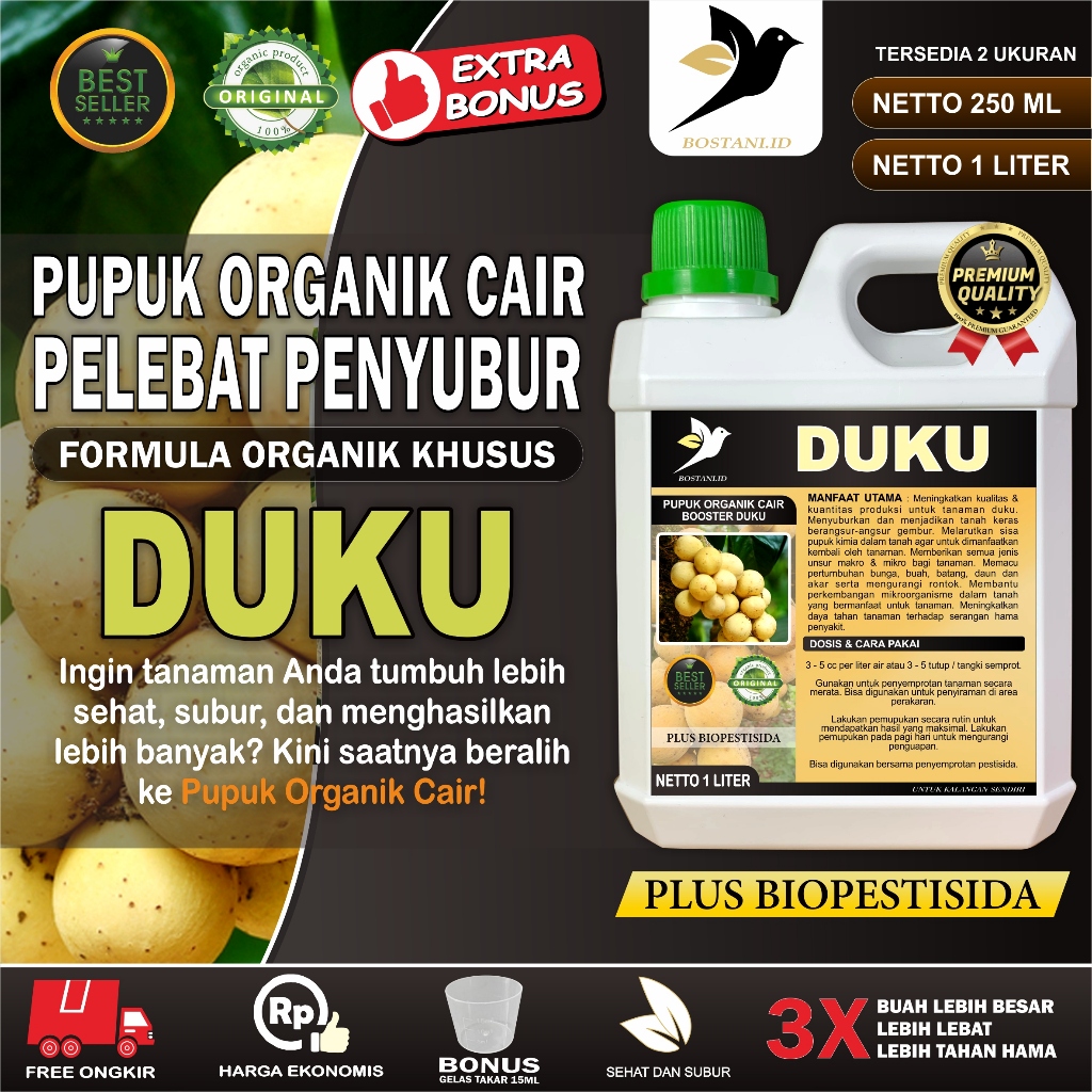 Pupuk Organik Cair Duku / Booster Duku / Pupuk Duku Cair  / Nutrisi Duku / POC Duku 1 Liter