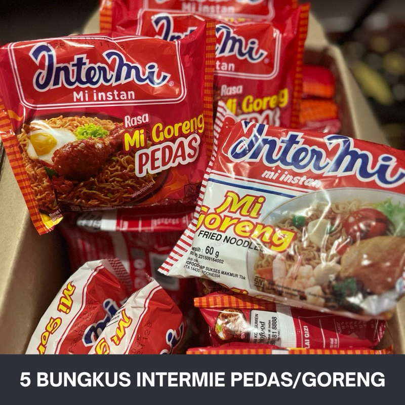 

5pcs intermie goreng/pedas sesuai selera