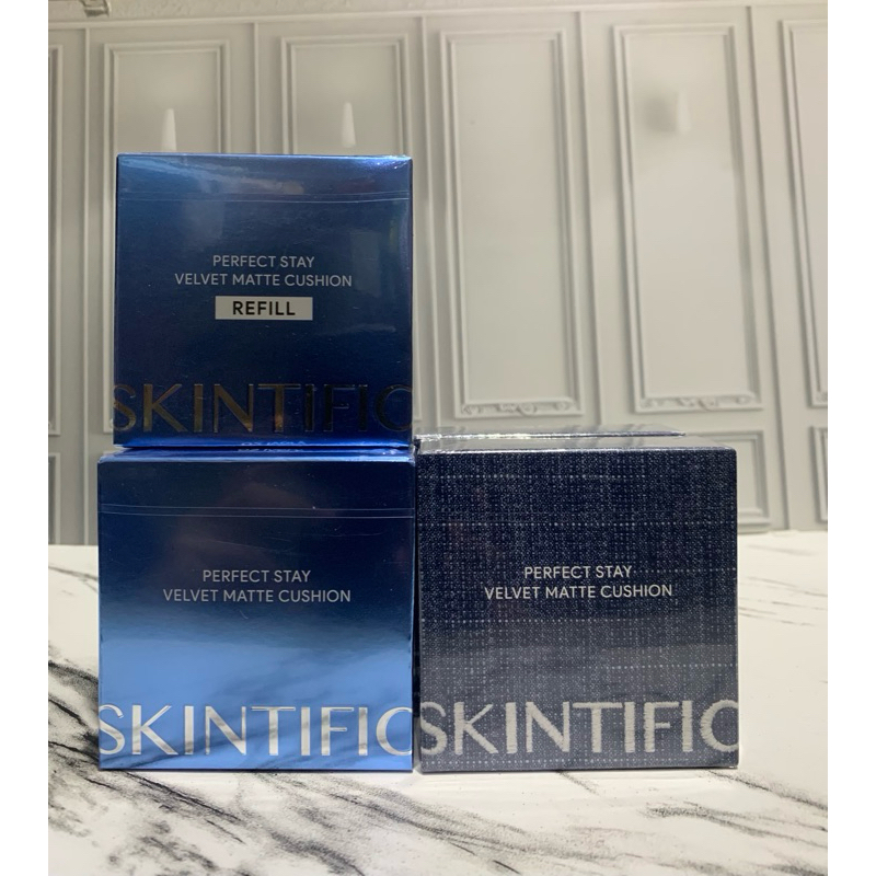 Cushion Skintific Cushion Biru Skintific Perfect Stay Velvet Matte Cushion 11ml