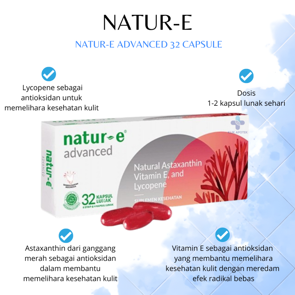 Natur-E Advanced 32s Soft Capsule suplemen / Natur-E Advanced Anti Aging