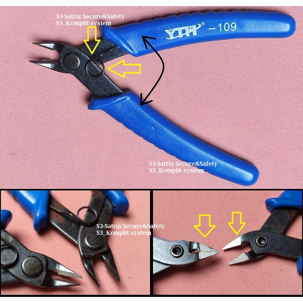 Biru YTH109 5inci kecil tang potong lancip tajam spring 109 yth 5 in inci cutting Micro Nipper craf 