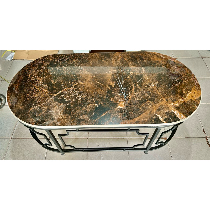 Meja Tamu Oval Marmer | Meja Sofa Marmer | Meja Sofa | Meja Marmer | Meja Tamu Oval