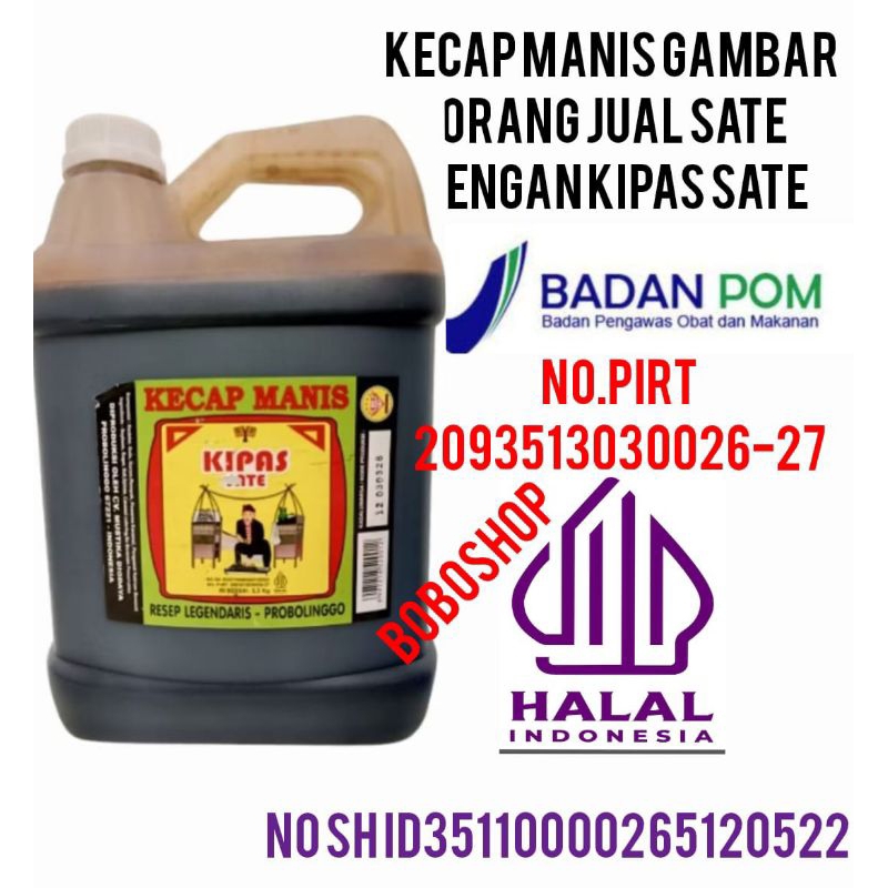 

KECAP MANIS CAP KIPAS SATE KEMASAN JERIGEN 6 KG