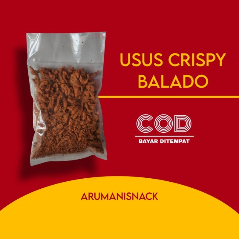 

Keripik Usus Crispy Balado 250 gram