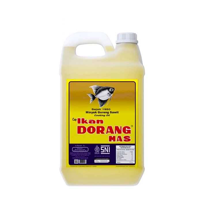

Minyak Goreng Kelapa Ikan Dorang 5L Jerigen - Murni, Sehat, Tetap Bening Sampai 6x Goreng