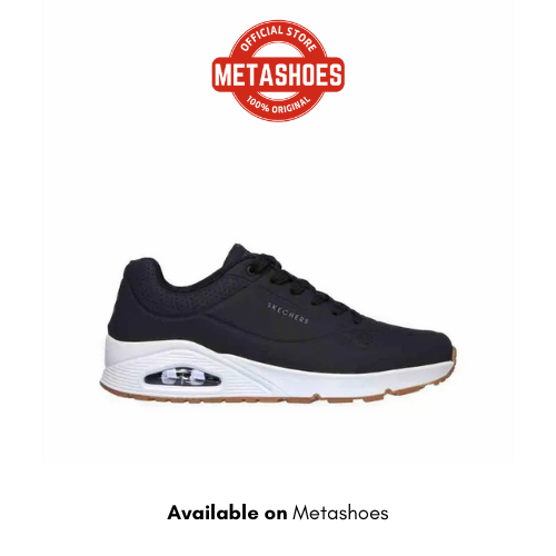 Sepatu Casual Uno Men's Sneakers - Black Original