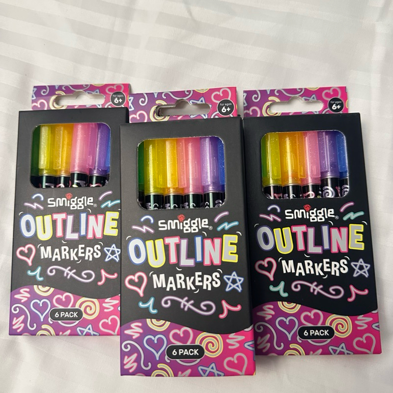 

Smiggle Outline markers-sepidol alat tulis