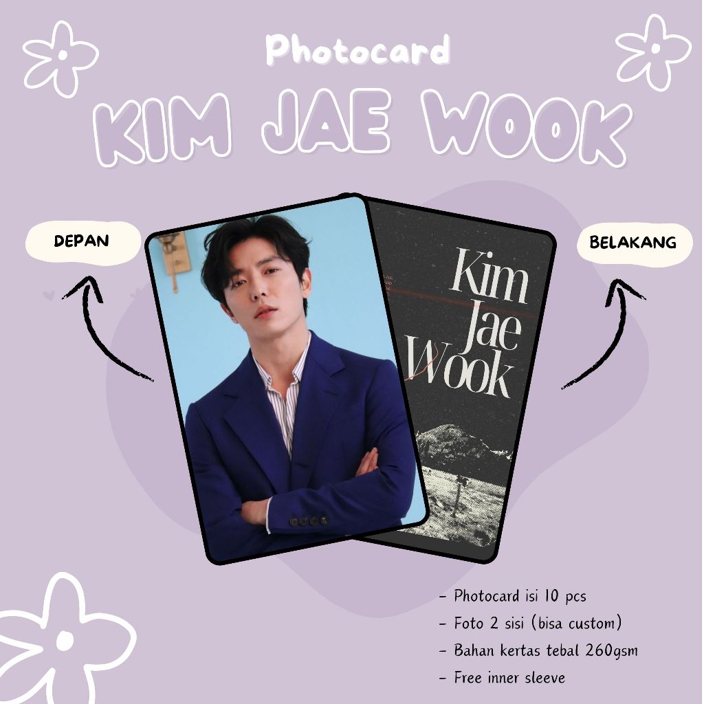 (10 PCS) PHOTOCARDS KIM JAE WOOK