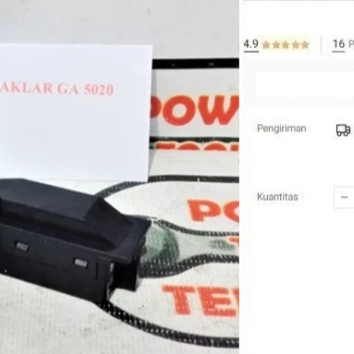 

Switch MAKITA GA 5020 TG933TR-1 Gerinda 5" 651193-2 Saklar GA5020 Ori