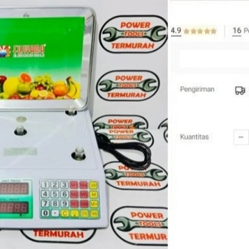 

Timbangan Digital 30kg FUJIYAMA Duduk Dapur Kue Buah Laundry 30kg Roti
