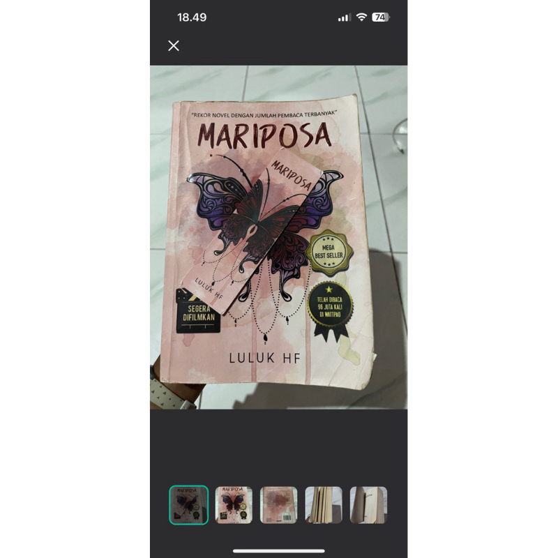 Preloved novel mariposa