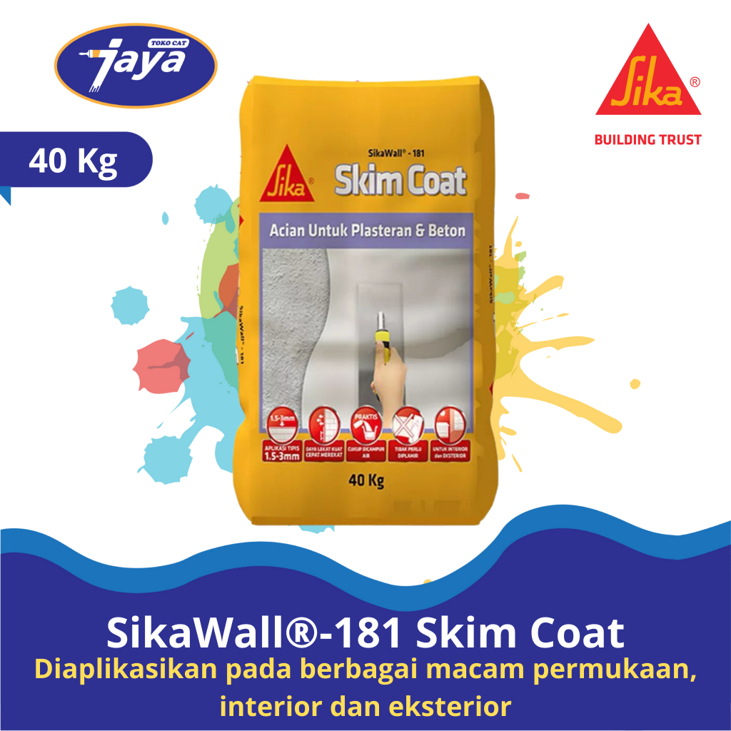 SikaWall®-181 Skim Coat LAPISAN ACIAN UNTUK PLASTERAN DAN BETON