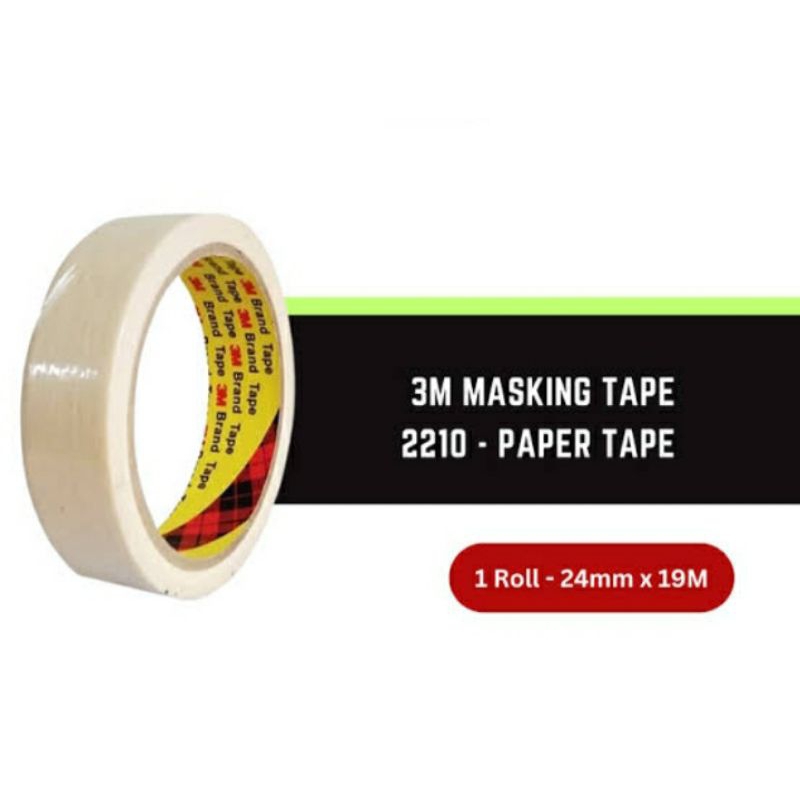 

3M masking tape 2210 original termurah paper tape. 24mm X19m