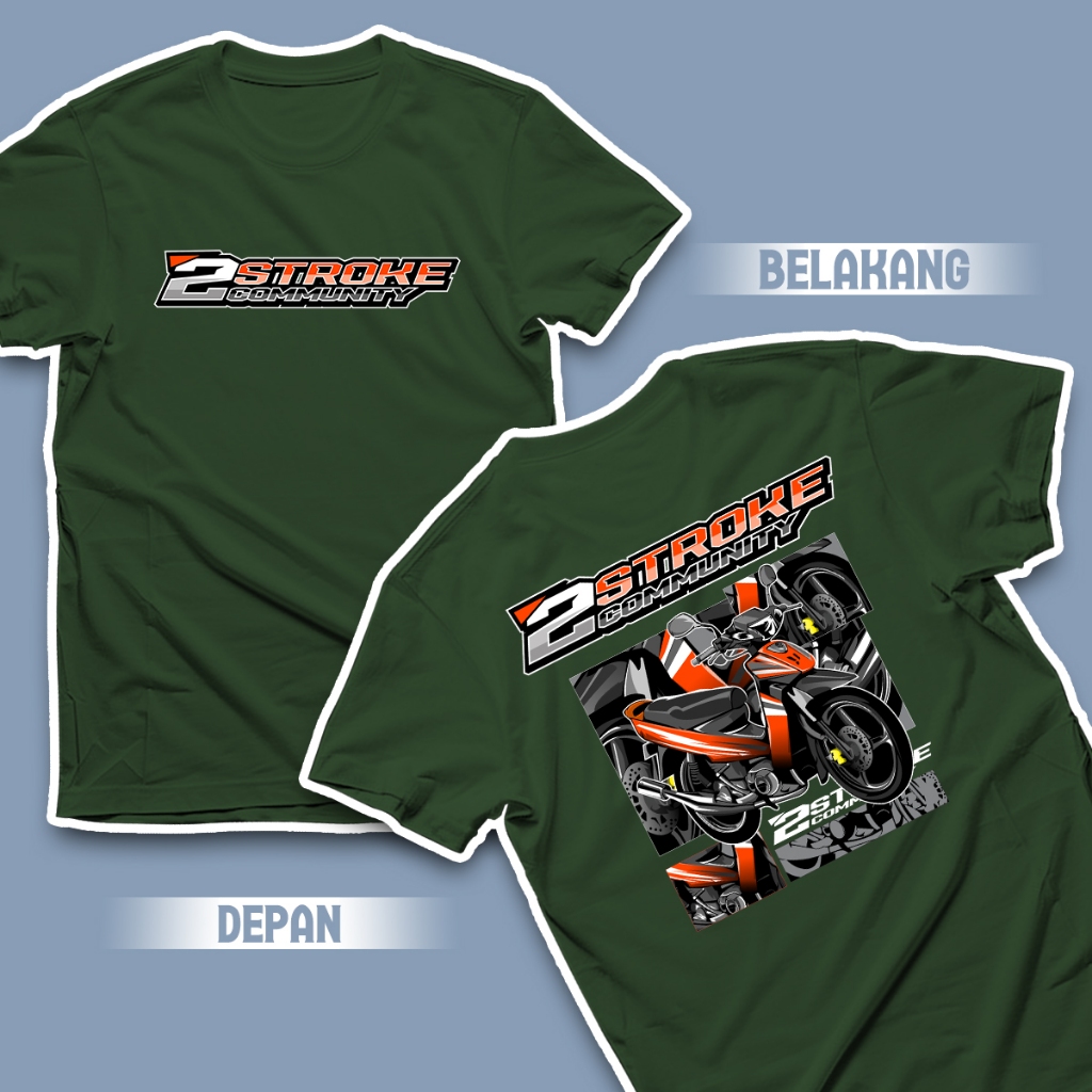 Kaos Racing - Kaos Pria 2 Stroke Keren Murah - Bahan Adem - Sablon Awet Bisa Cod - Tshirt Kaso Distr