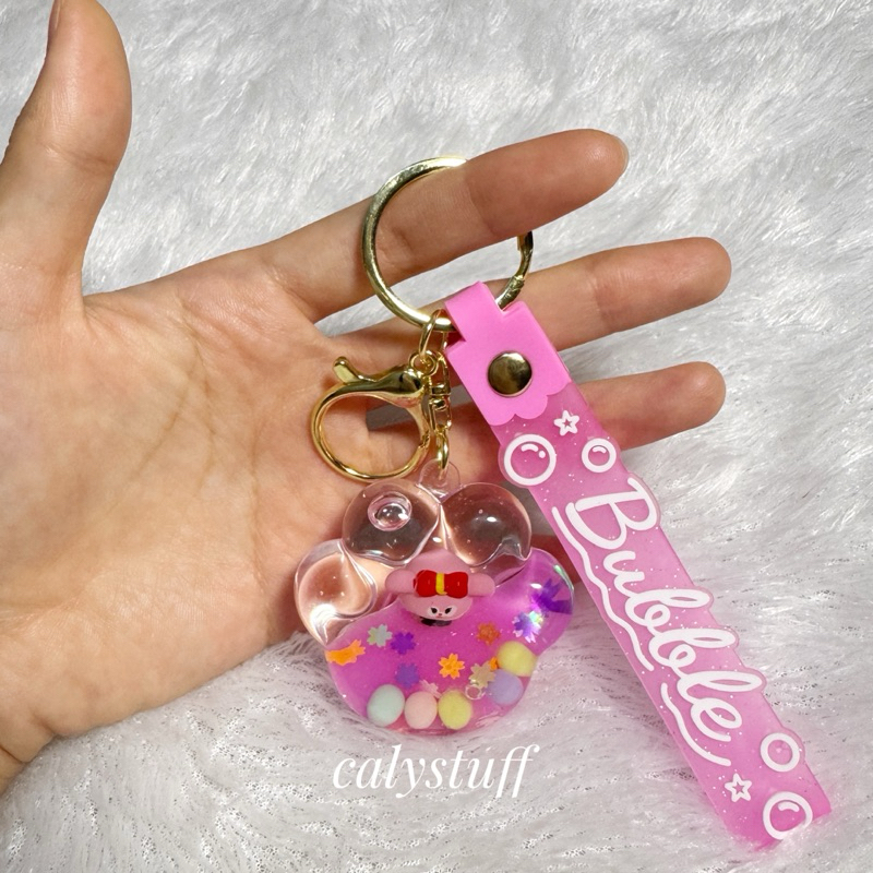 Ganci Air Sanrio Glitter / Gantungan Tas Sanrio Akuarium / Glitter Sanrio Keychain / Gantungan Kunci