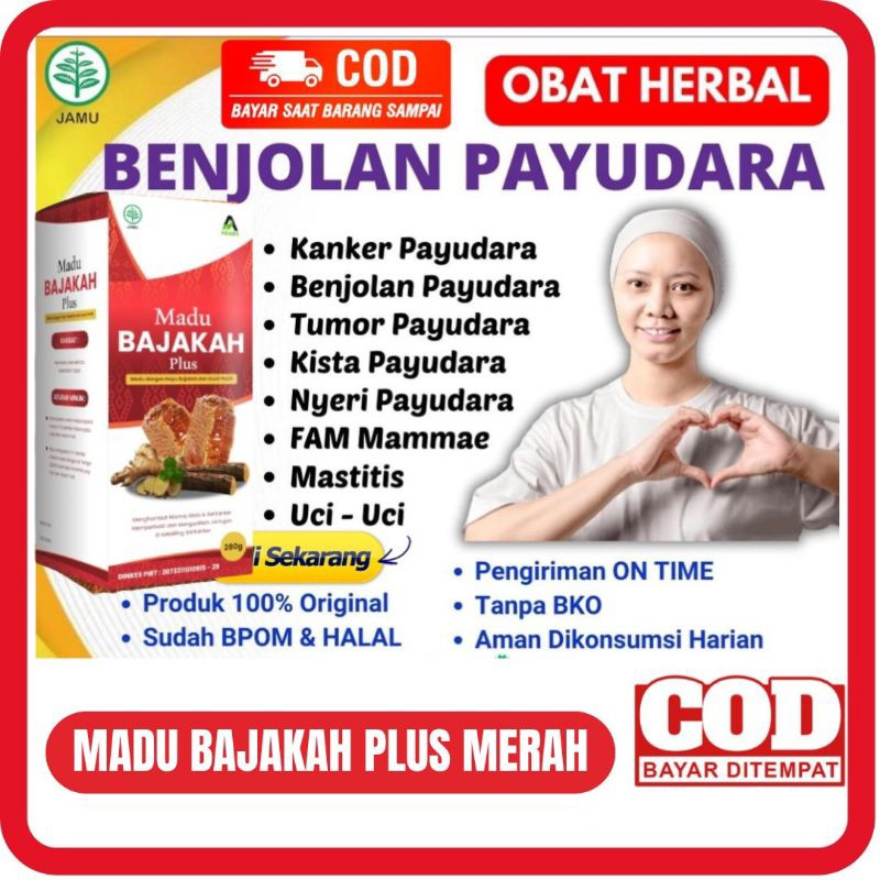 MADU BAJAKAH MERAH 280 GR - MADU BAJAKAH PLUS MERAH Madu Asam Urat Kolesterol Madu Herbal Atasi Rema