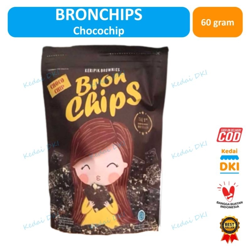 

Keripik Brownies BRONCHIPS - CHOCO CHIPS