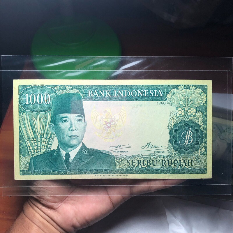 Uang 1000 Sukarno Tahun 1960 Asli