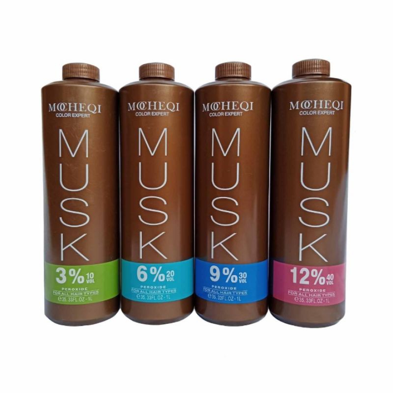 Mocheqi Musk Peroxide Oxidant Cream Krim Campuran Pengembang Warna Cat Semir Rambut Oksidan Peroksid