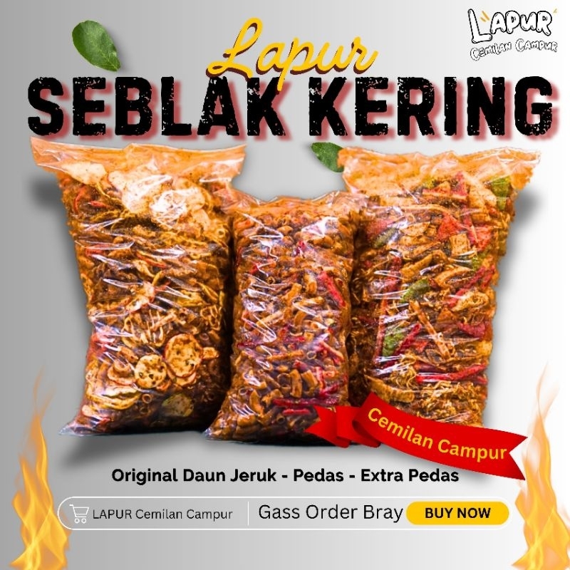 

SEBLAK KERING MIX Pedas Daun Jeruk / Original Daun Jeruk