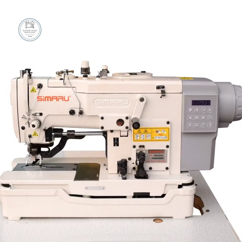 MESIN LUBANG KANCING KEMEJA/GAMIS/KEBAYA SIMARU SM-781D INDUSTRIAL HIGH SPEED DIRECT SERVO DIGITAL N