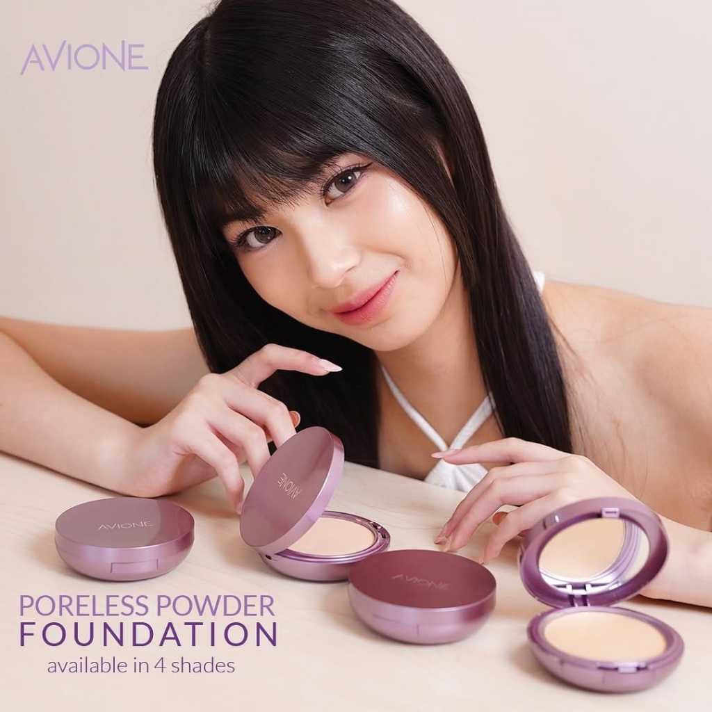 AVIONE Poreless Powder Foundation || Avione Bedak Padat