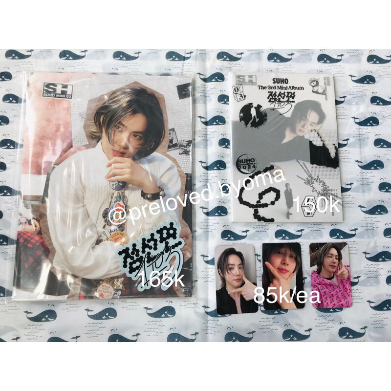 SEALED ALBUM - EXO Suho 1 to 3 (ex fs mecima)