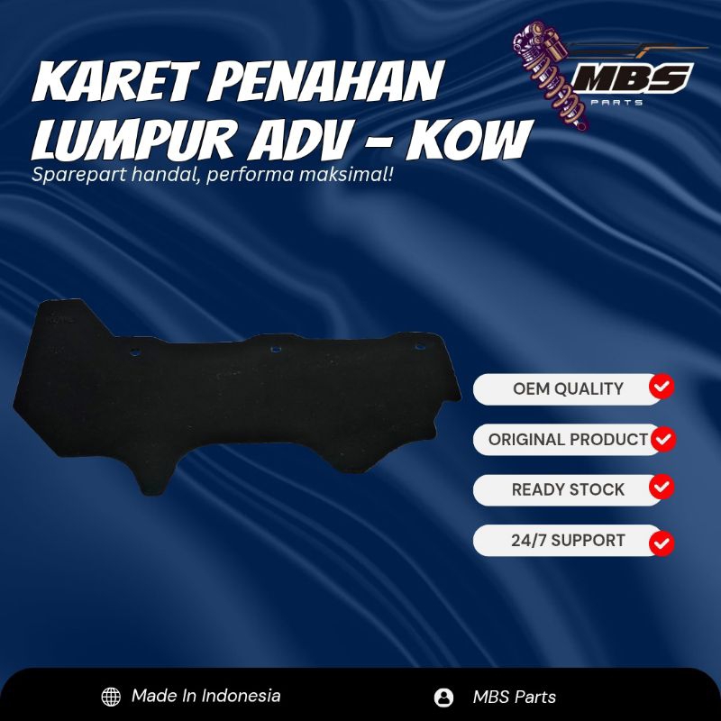 MBS PARTS Karet Penahan Lumpur Spakbor Bawah Motor Mudflap Body Protector Cover  ADV 160  | Guard Sp