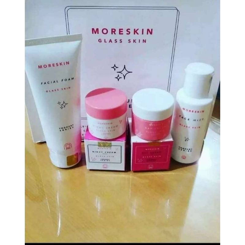 moreskin skincare paket glasskin original nasa