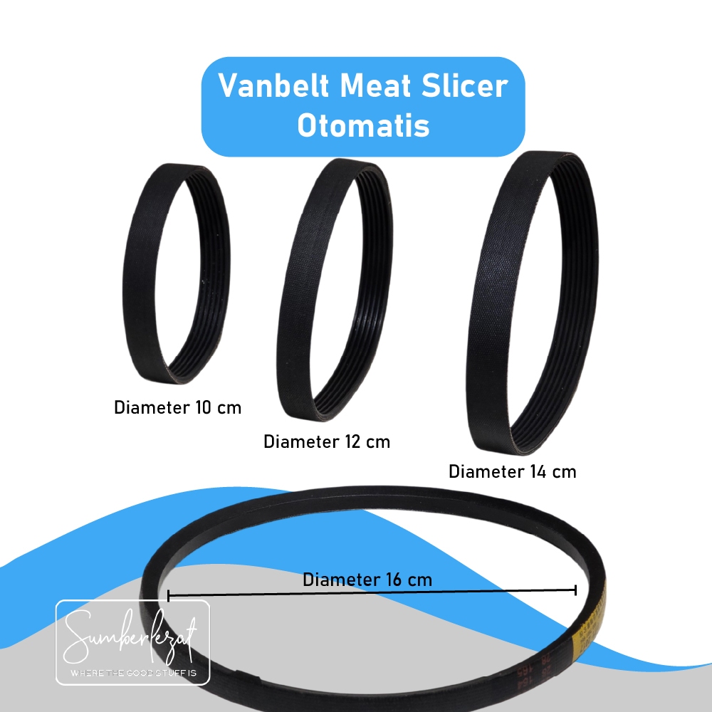 Sparepart Vanbelt Van Belt Meat Slicer Semi automatic Bostman Getra Wirastar Fomac