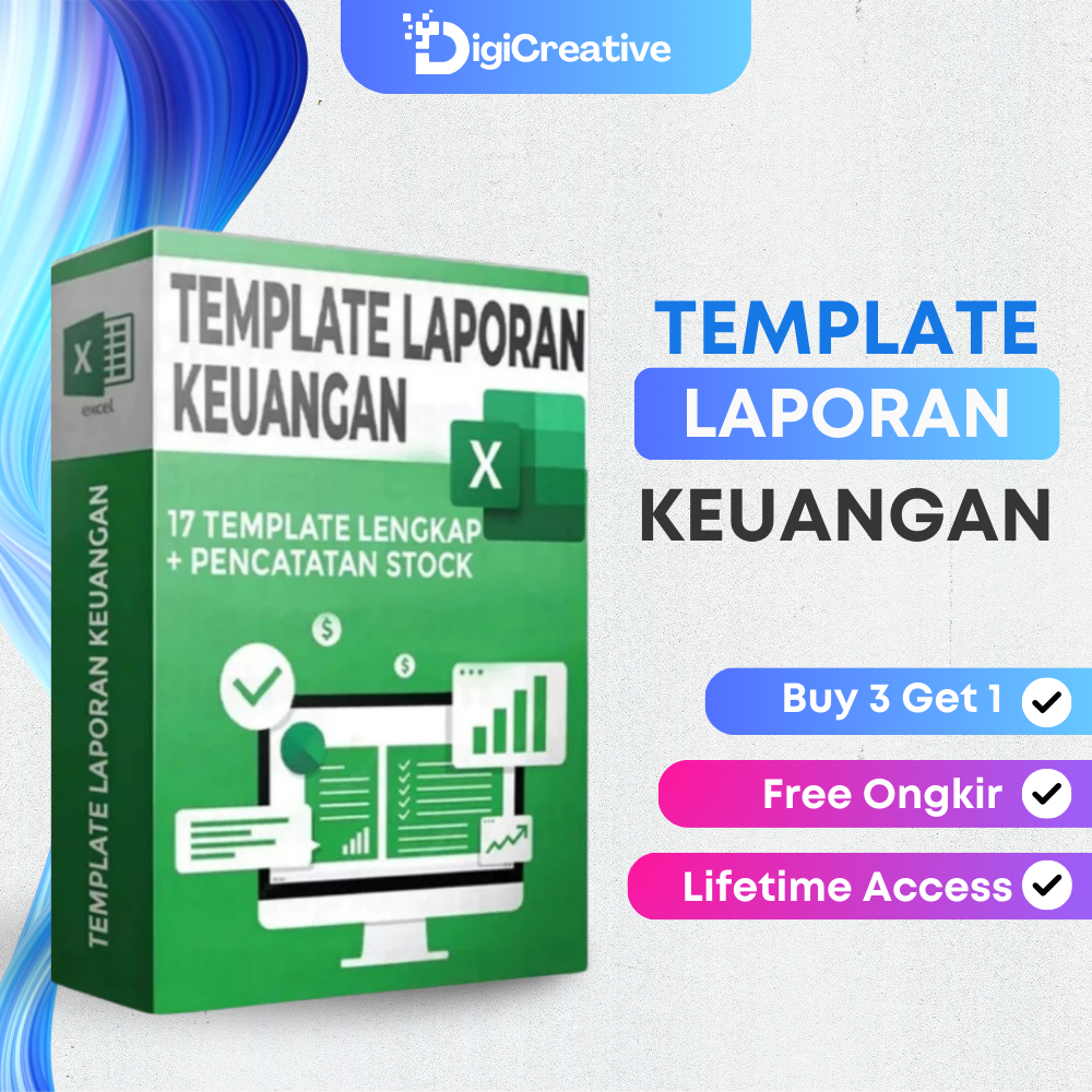 17 TEMPLATE LENGKAP LAPORAN KEUANGAN + PENCACATAN STOCK SIAP PAKAI