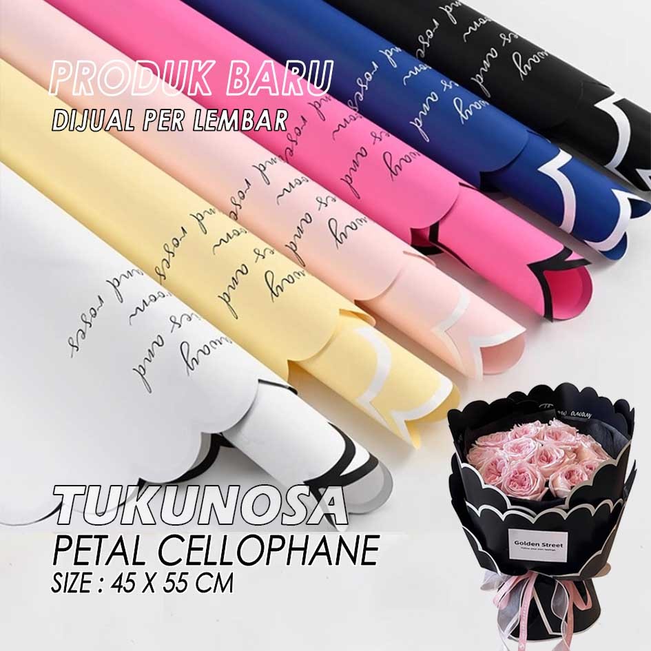 

PETAL CELLOPHANE Flower Wrapping Paper Kertas Buket Bouquet Kelopak Bunga