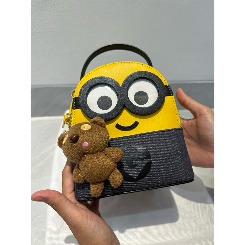 PRELOVED Fion x Minion Bag Medium Teddy 100% Original