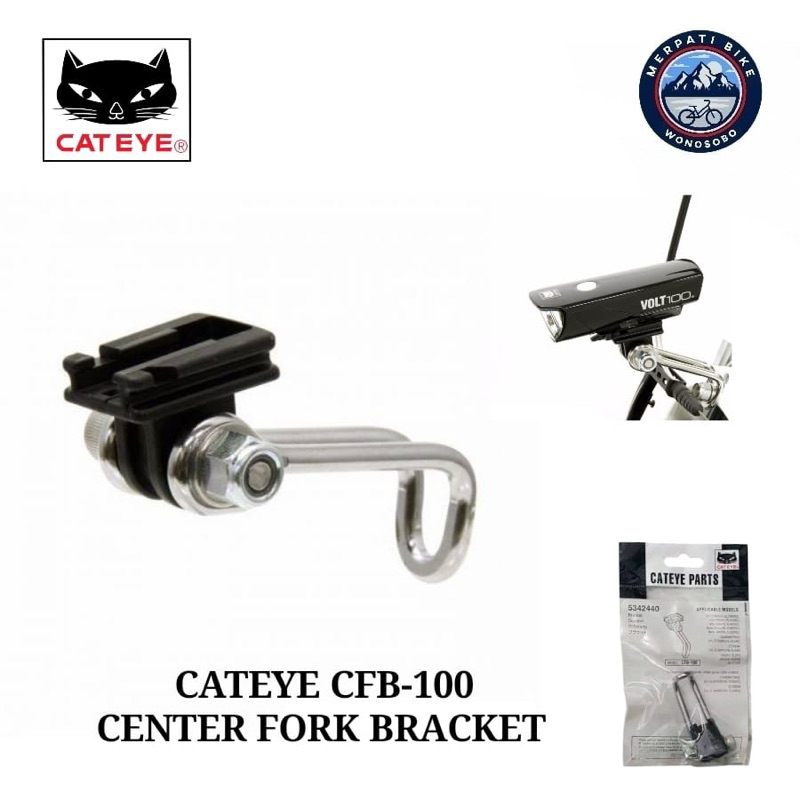 Cat Eye Center Fork Bracket CatEye CFB-100 Bracket Lampu Depan Sepeda Dudukan Lampu Sepeda