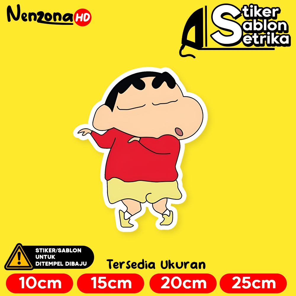 

Crayon Shinchan Aloha Stiker Sablon Setrika by Nenzona HD