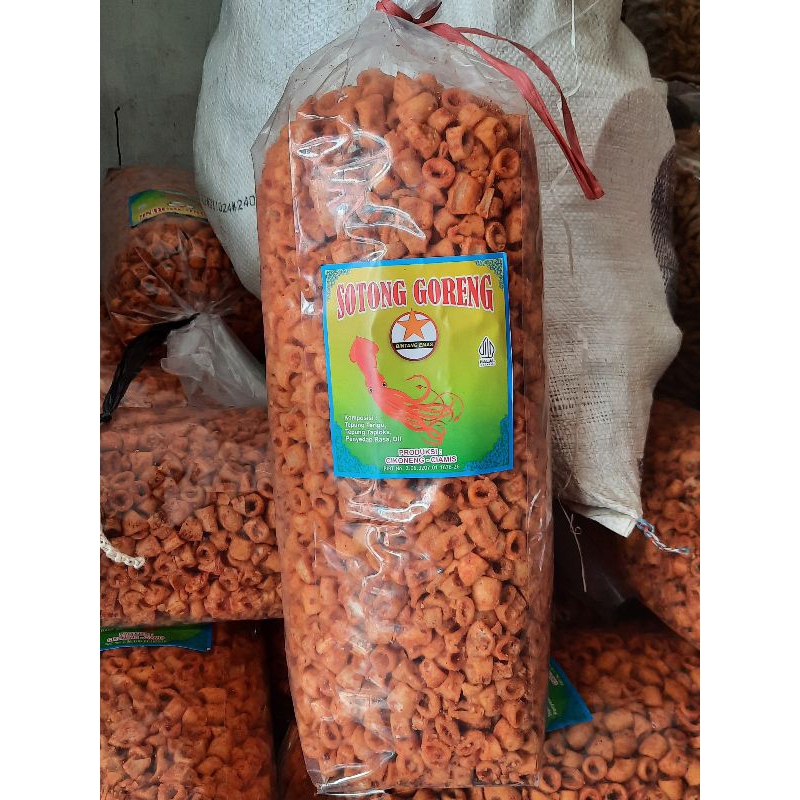 

Kripik sotong pedas ecer 500gr,1kg