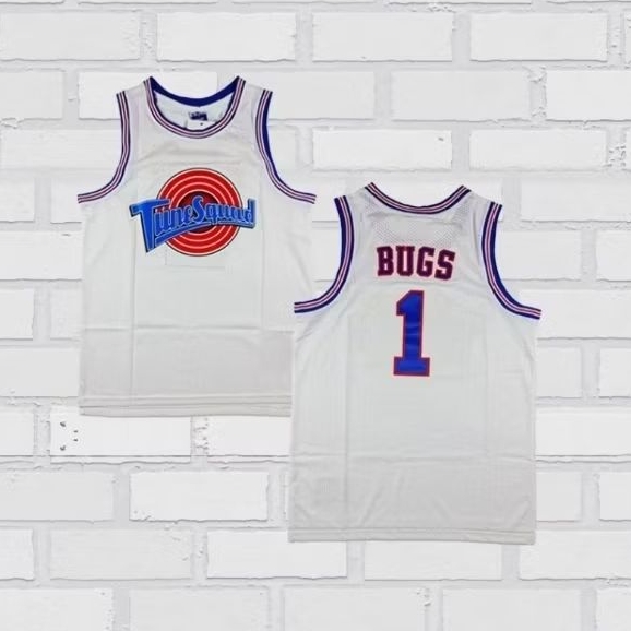 Baju Jersey Basket Classic Bugs Bunny Tunesquad Putih
